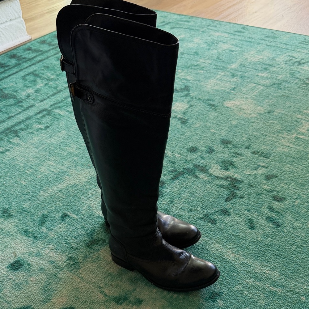 Frye Black Over the Knee Boots